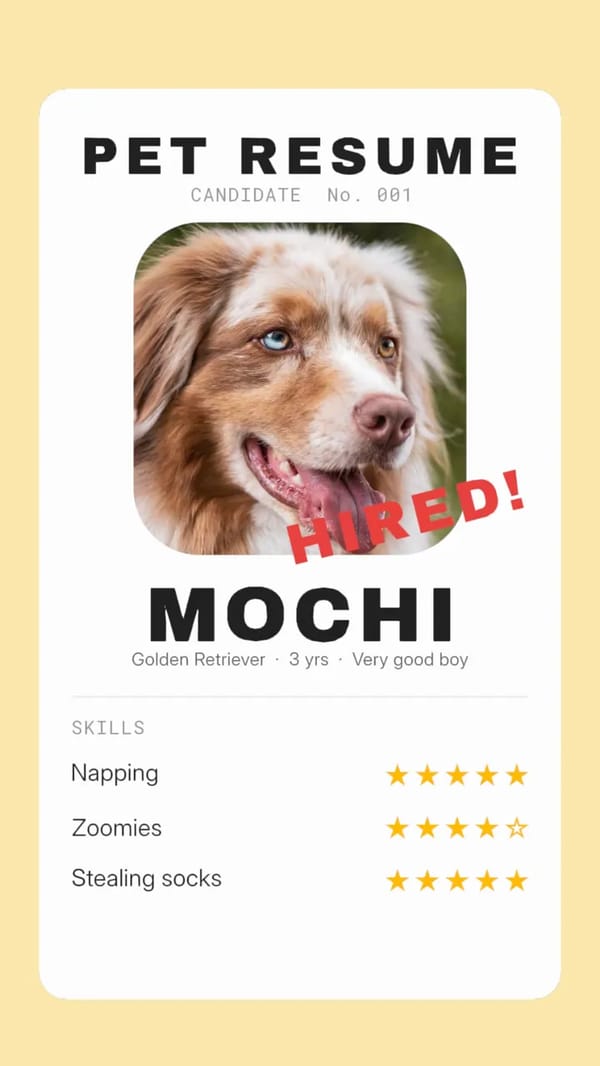Pet Résumé