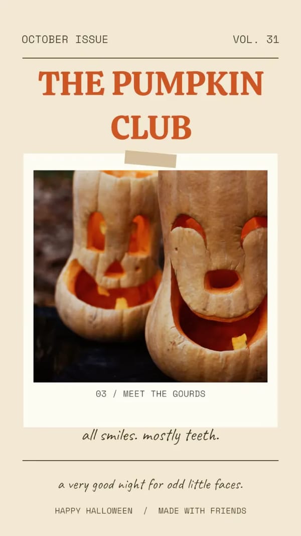 The Pumpkin Club