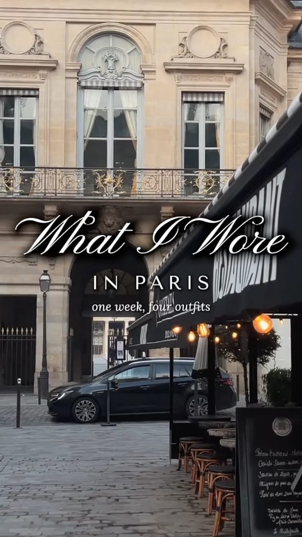 What I Wore in Paris